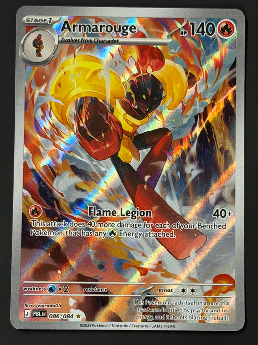 086/084 Armarouge - Pokémon Pitch Black Illustration Rare