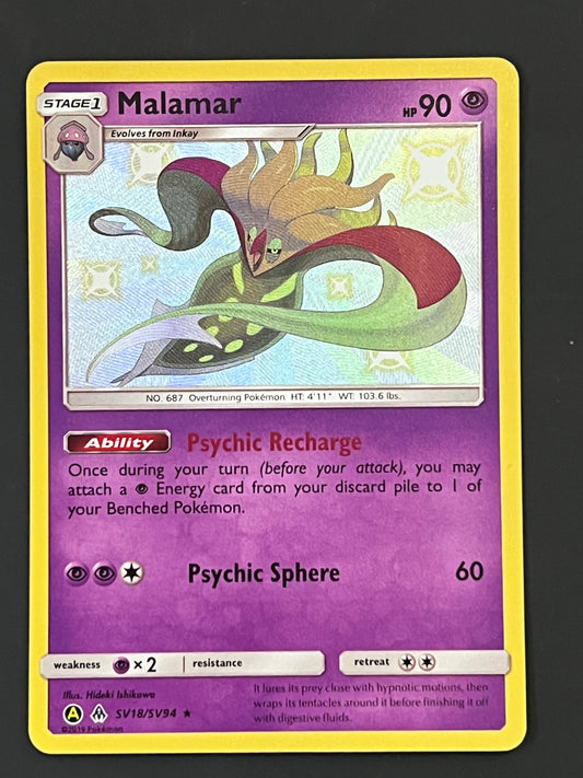 SV18/SV94 Malamar - Pokémon Hidden Fates Shiny Rare