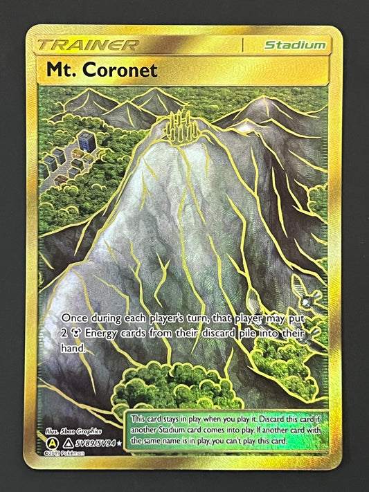 SV89/SV94 Mt. Coronet - Pokémon Hidden Fates Gold Secret Rare