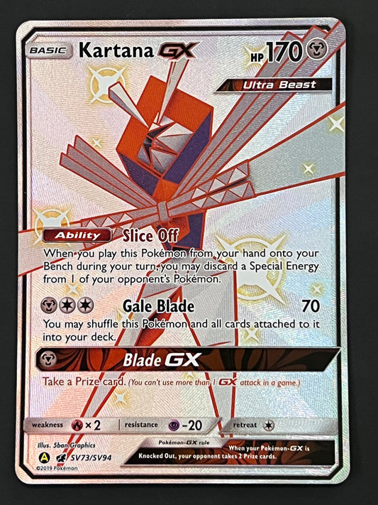 SV73/SV94 Kartana Gx - Pokémon Hidden Fates Shiny Rare