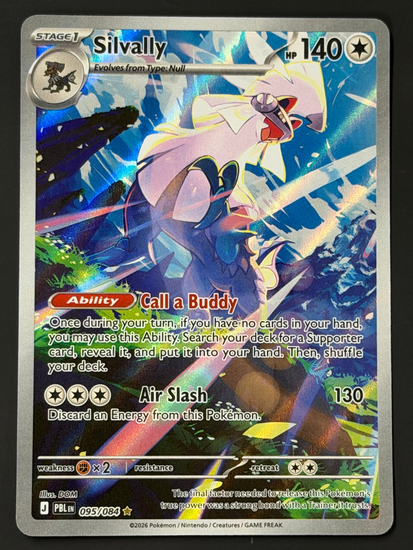 095/084 Silvally - Pokémon Pitch Black Illustration Rare