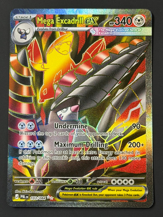 103/084 Mega Excadrill ex - Pokémon Pitch Black Ultra Rare
