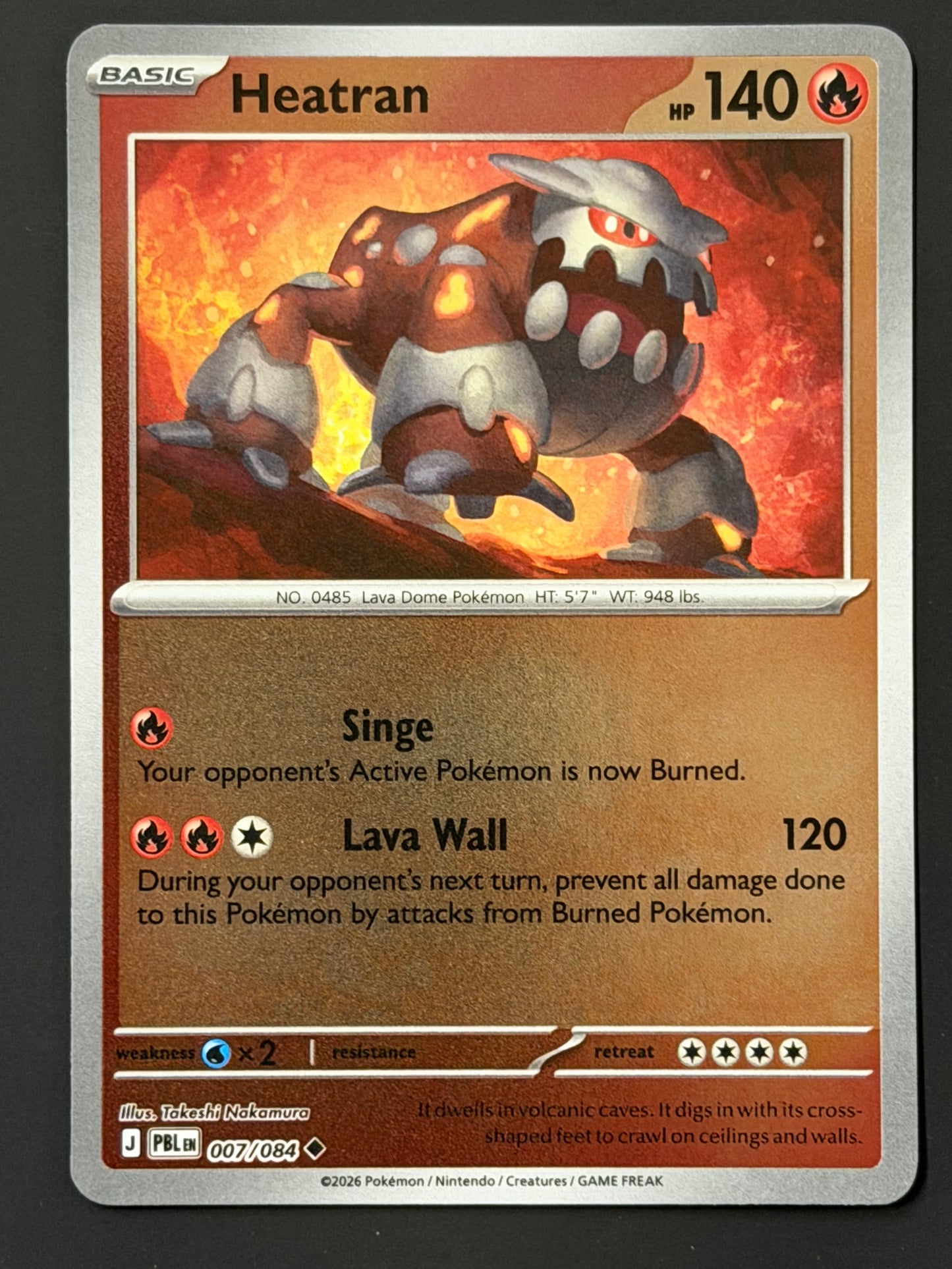 007/084 Heatran - Pokémon Pitch Black Uncommon Reverse