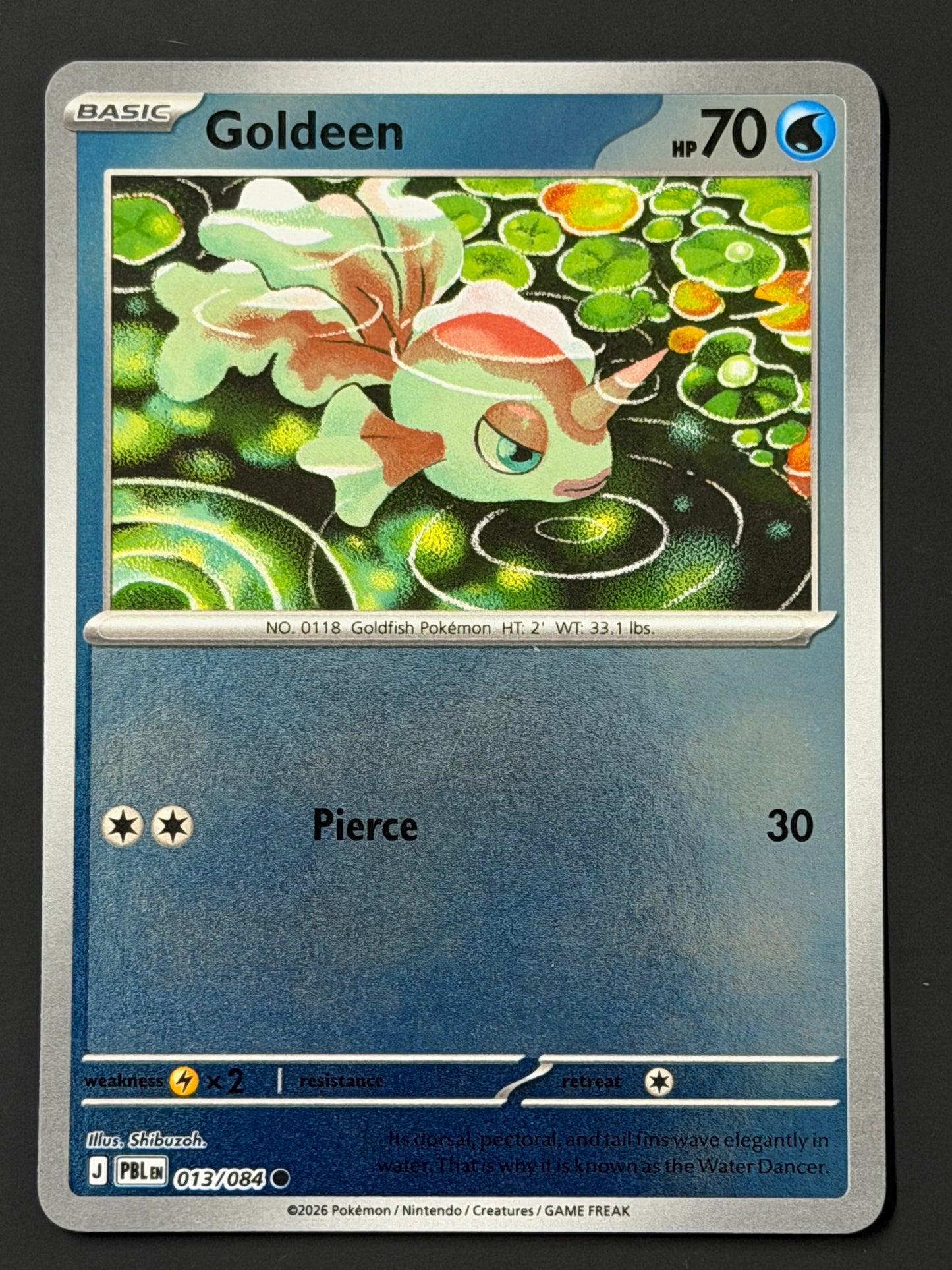 013/084 Goldeen - Pokémon Pitch Black Common Reverse