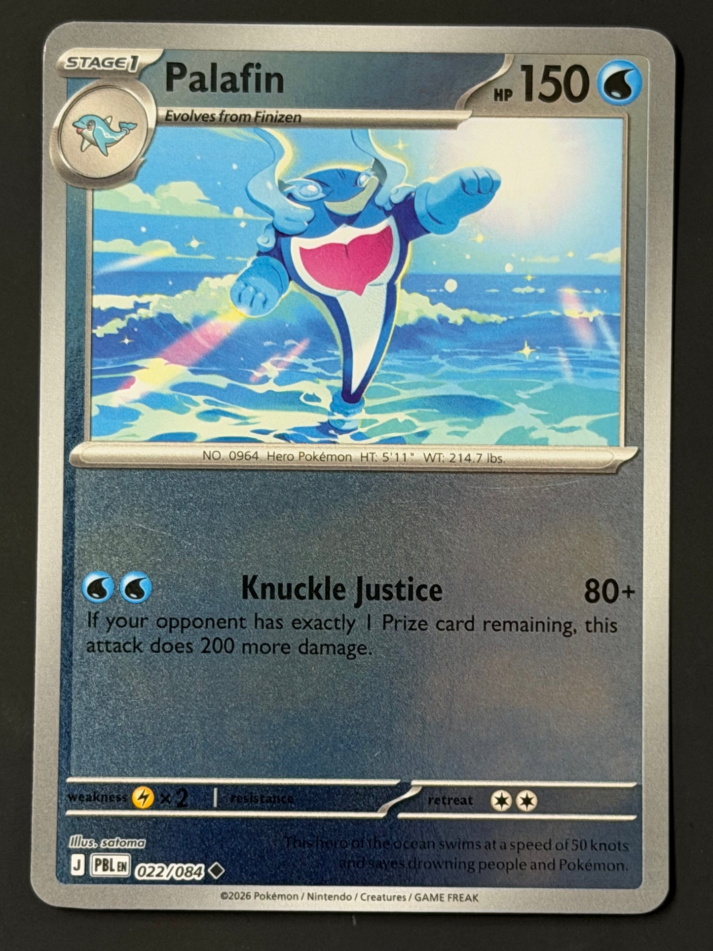 022/084 Palafin - Pokémon Pitch Black Uncommon Reverse