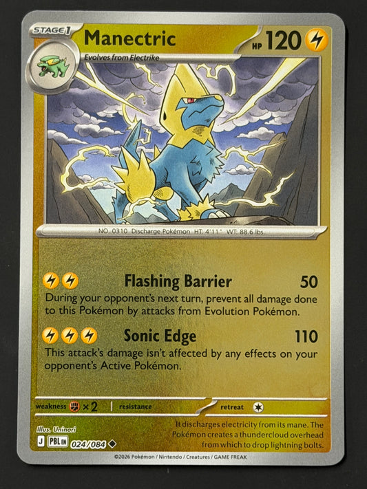 024/084 Manectric - Pokémon Pitch Black Uncommon Reverse