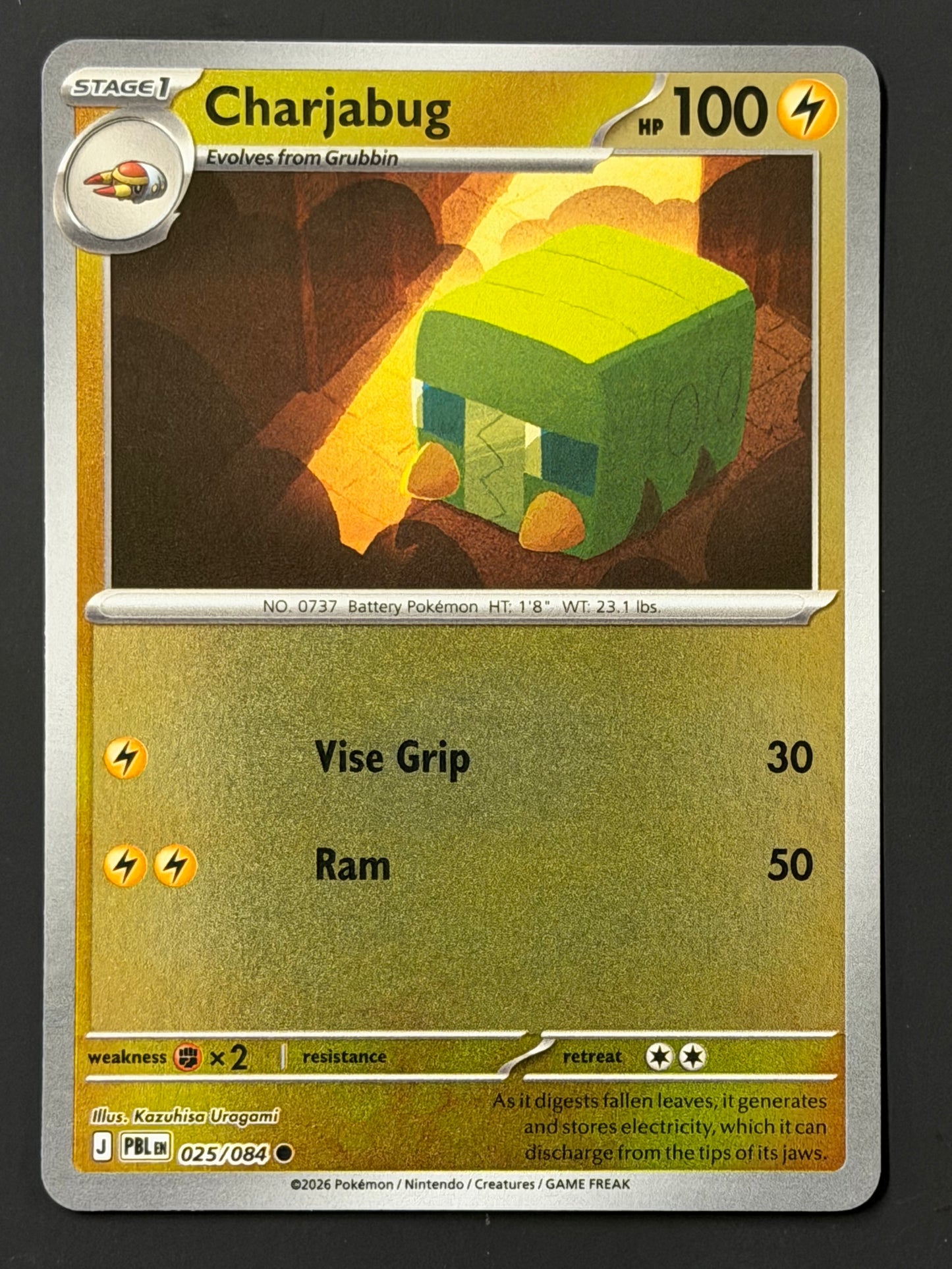 025/084 Charjabug - Pokémon Pitch Black Common Reverse