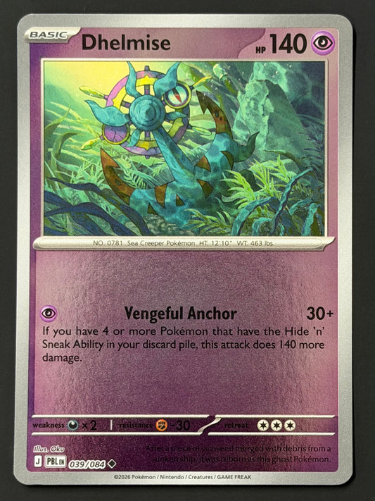 039/084 Dhelmise - Pokémon Pitch Black Uncommon Reverse