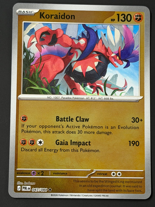 047/084 Koraidon - Pokémon Pitch Black Rare Reverse