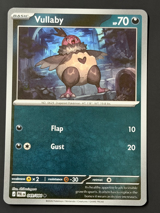 049/084 Vullaby - Pokémon Pitch Black Common Reverse