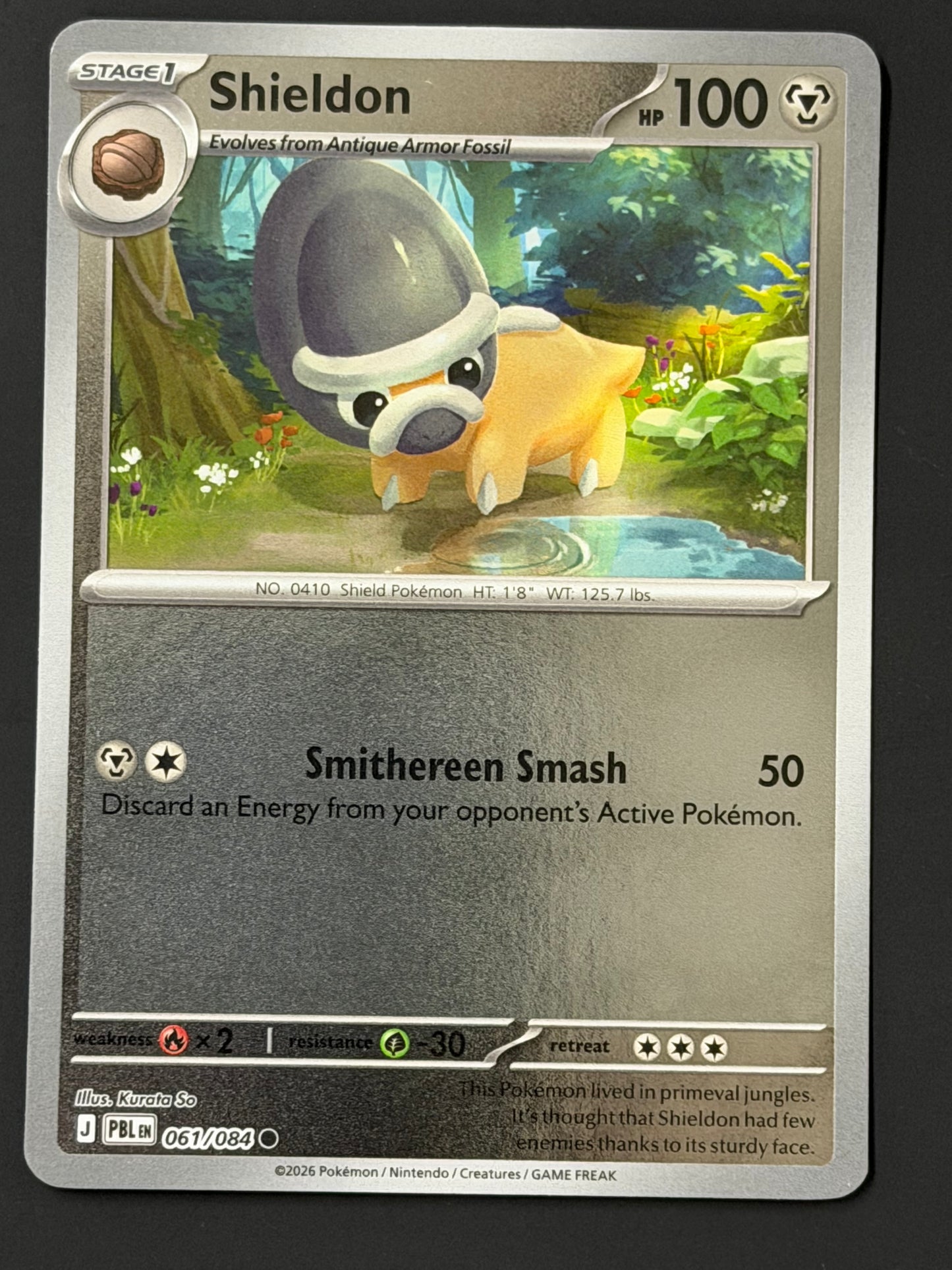 061/084 Shieldon - Pokémon Pitch Black Common Reverse