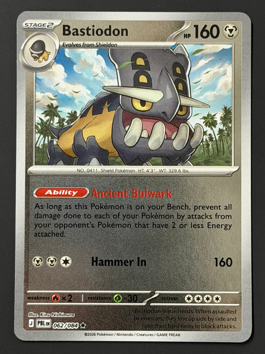 062/084 Bastiodon - Pokémon Pitch Black Rare Reverse