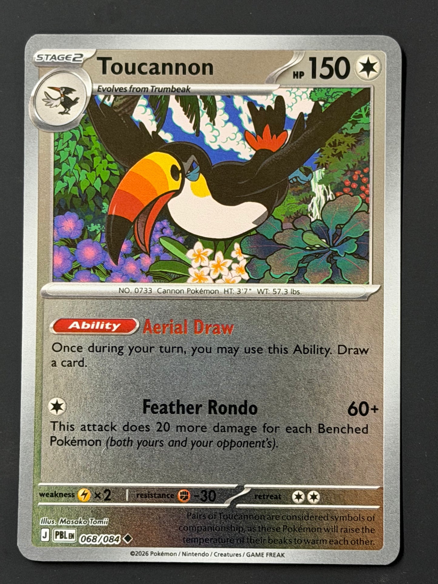 068/084 Toucannon - Pokémon Pitch Black Uncommon Reverse