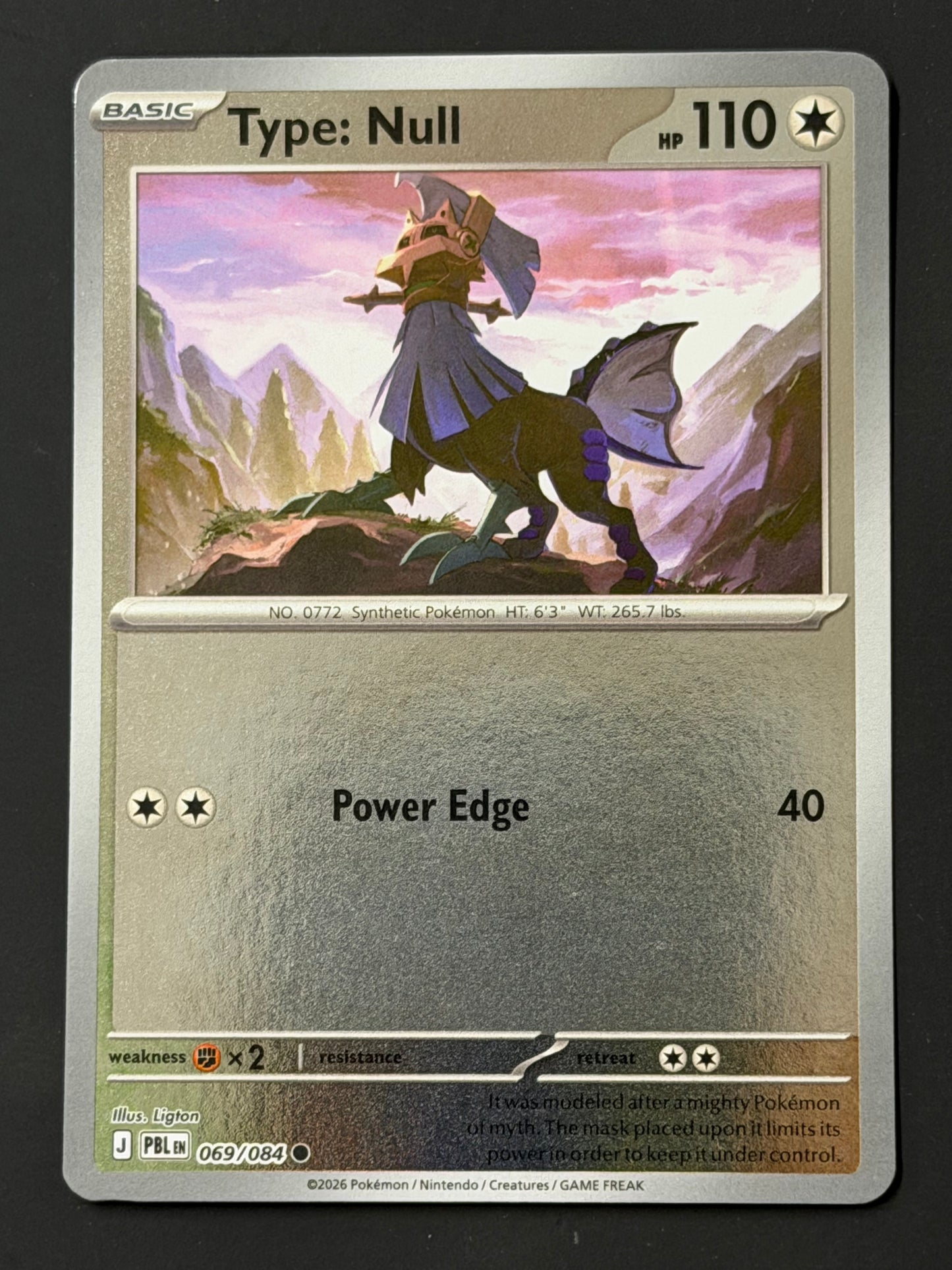 069/084 Type: Null - Pokémon Pitch Black Common Reverse