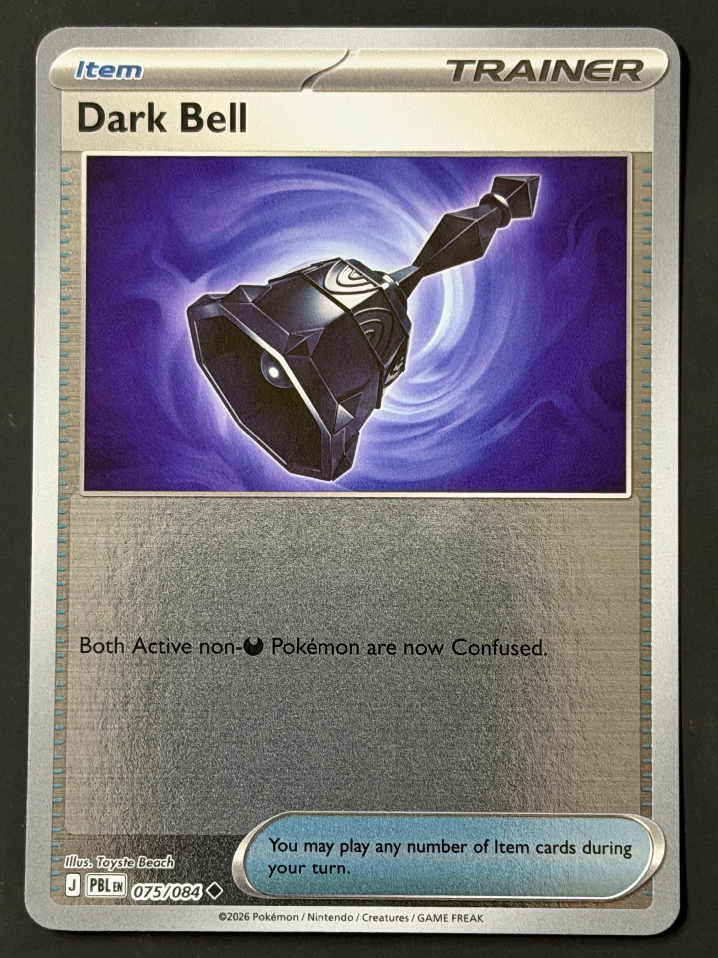 075/084 Dark Bell - Pokémon Pitch Black Uncommon Reverse