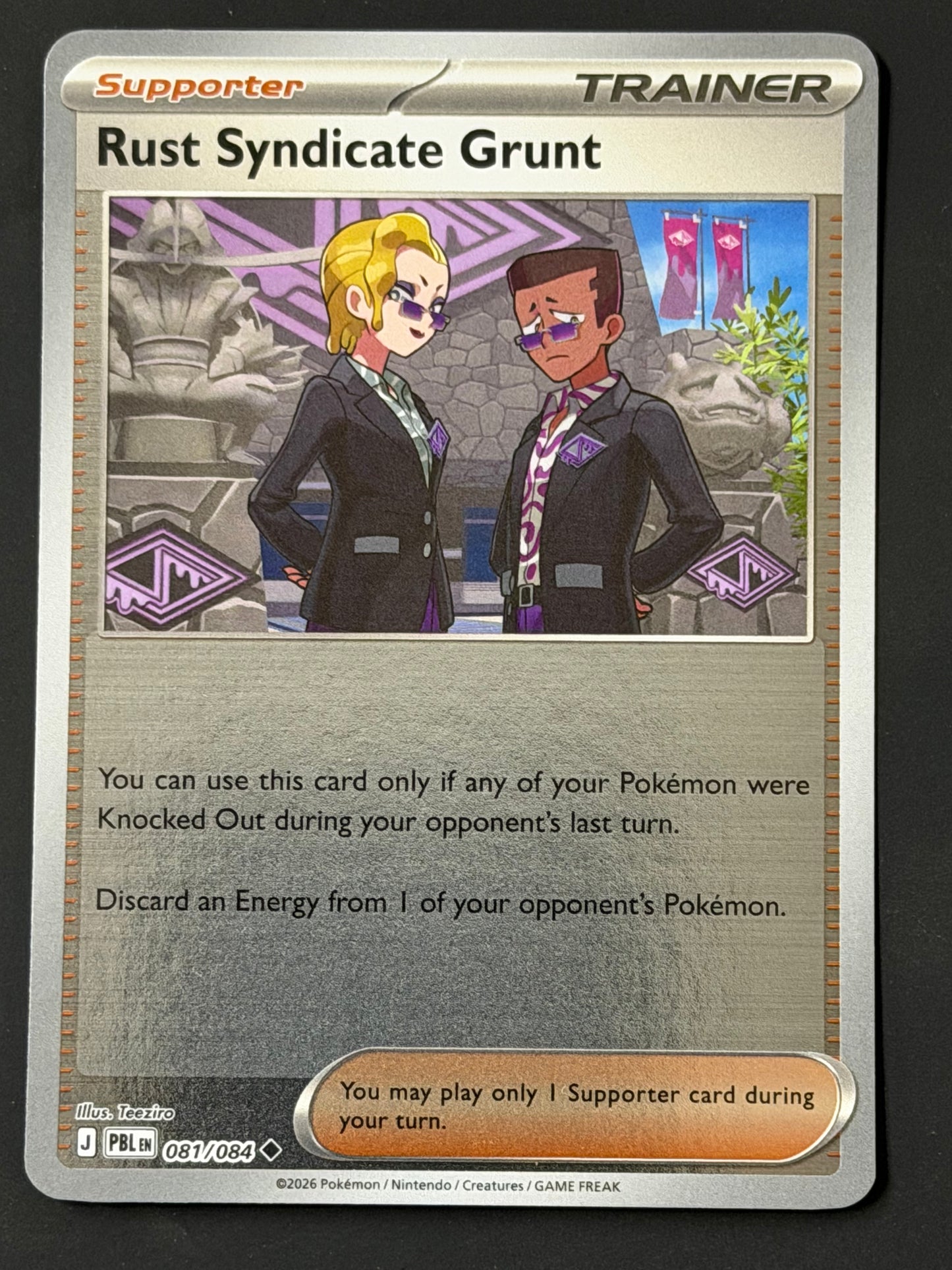 081/084 Rust Syndicate Grunt - Pokémon Pitch Black Uncommon Reverse