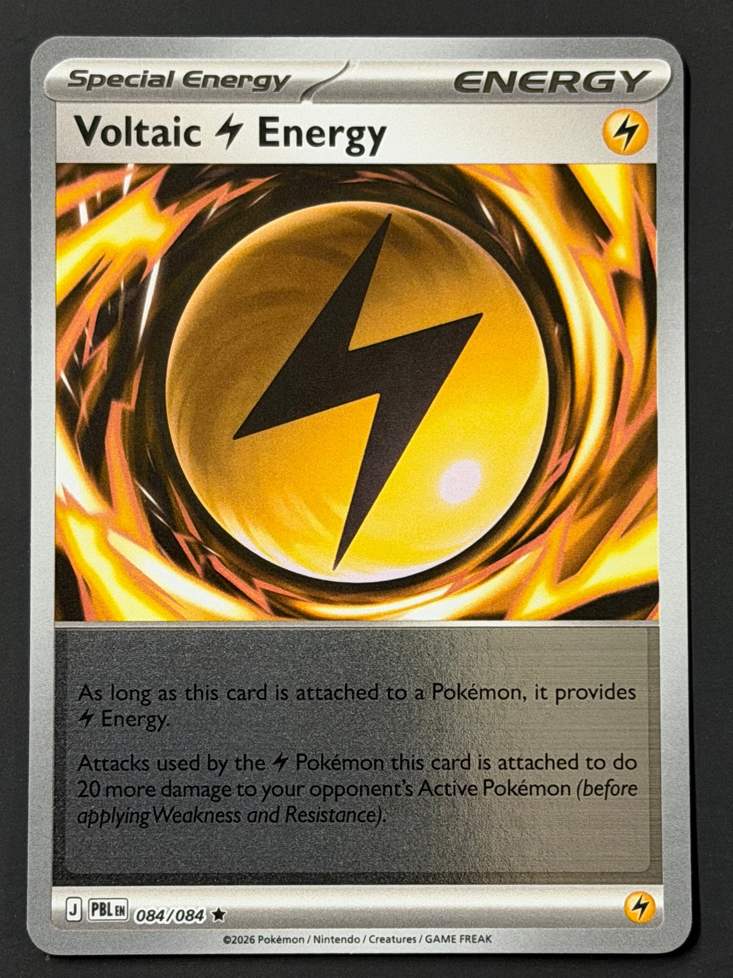 084/084 Voltaic Energy - Pokémon Pitch Black Rare Reverse