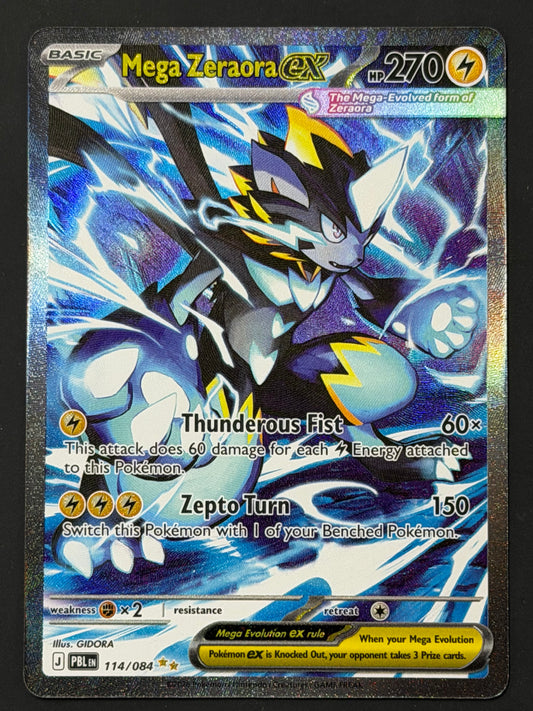114/084 Mega Zeraora ex - Pokémon Pitch Black Special Illustration Rare