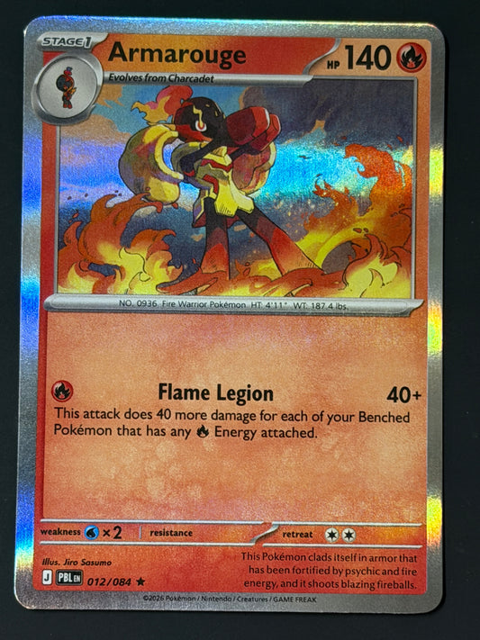012/084 Armarouge - Pokémon Pitch Black Rare Holo