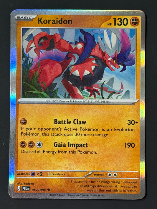 047/084 Koraidon - Pokémon Pitch Black Rare Holo