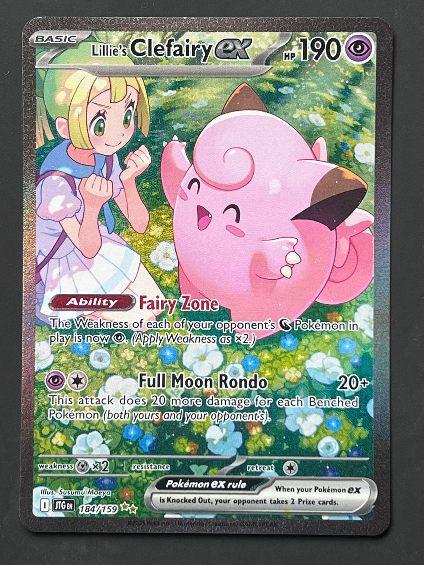 184/159 Lillie’s Clefairy Ex - Pokémon Journey Together Special Illustration Rare