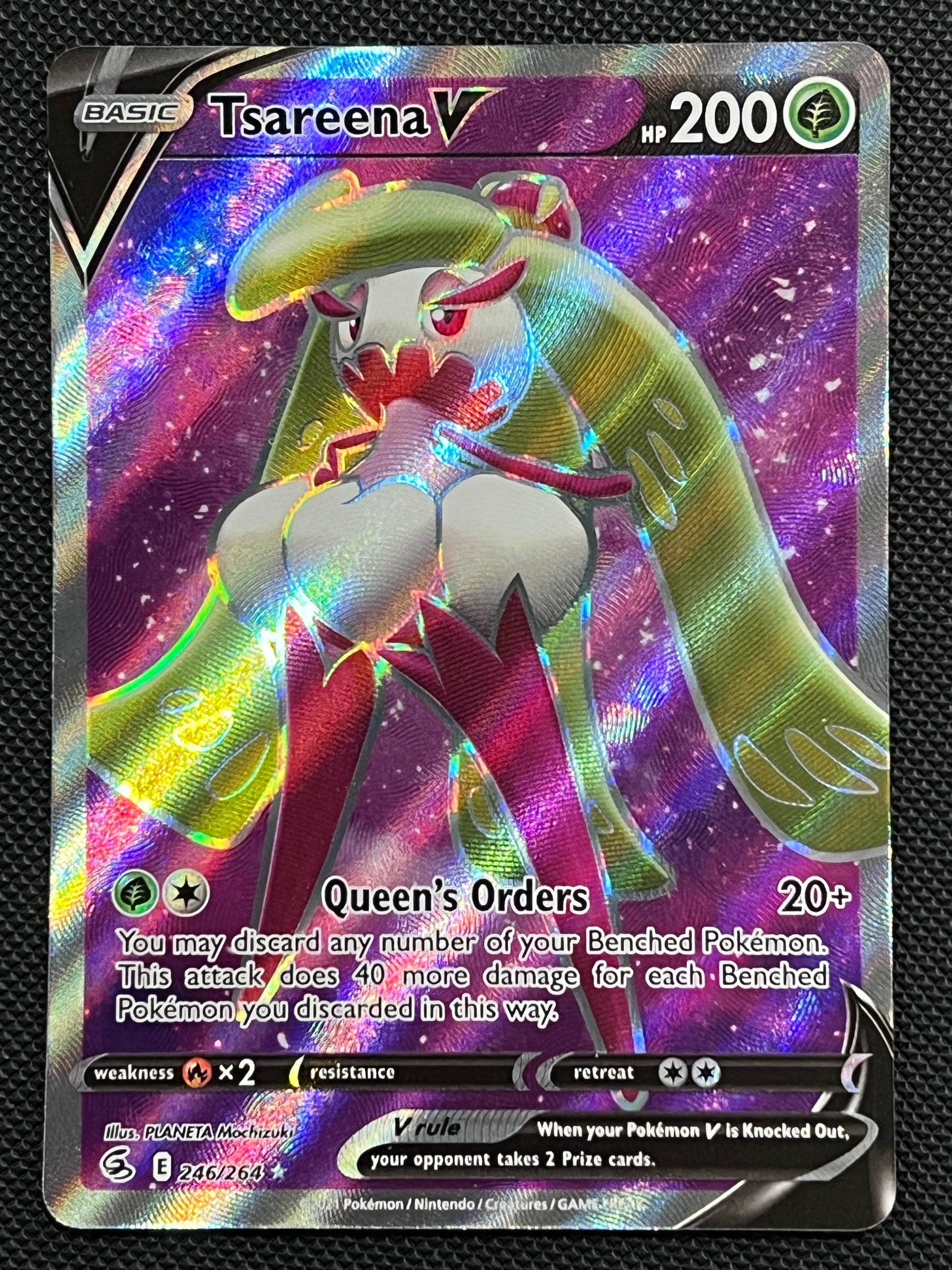 Tsareena V - 246/264 Fusion Strike Full Art Rare Holo V Jarvvos Tsareena V - 246/264 Fusion Strike Full Art Rare Holo V Jarvvos