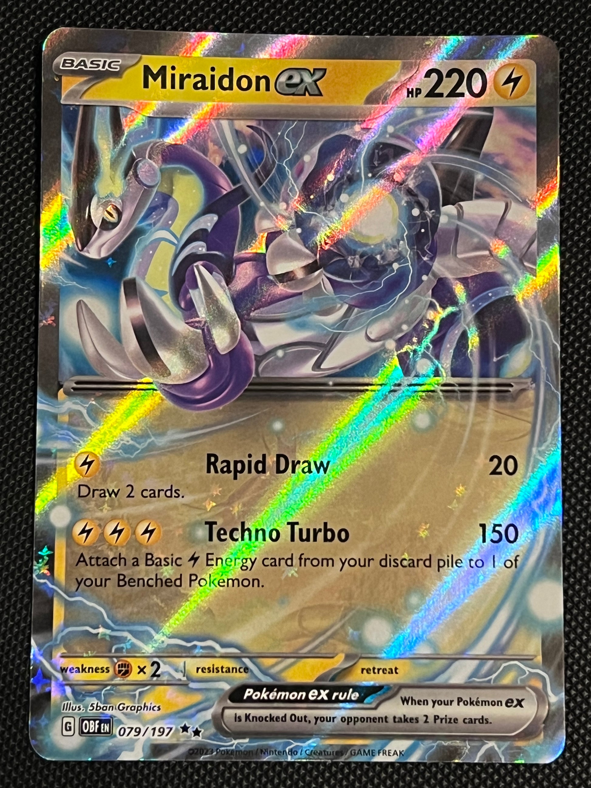 079/197 Miraidon Ex - Pokmon Obsidian Flames Double Rare Jarvvos 079/197 Miraidon Ex - Pokmon Obsidian Flames Double Rare Jarvvos