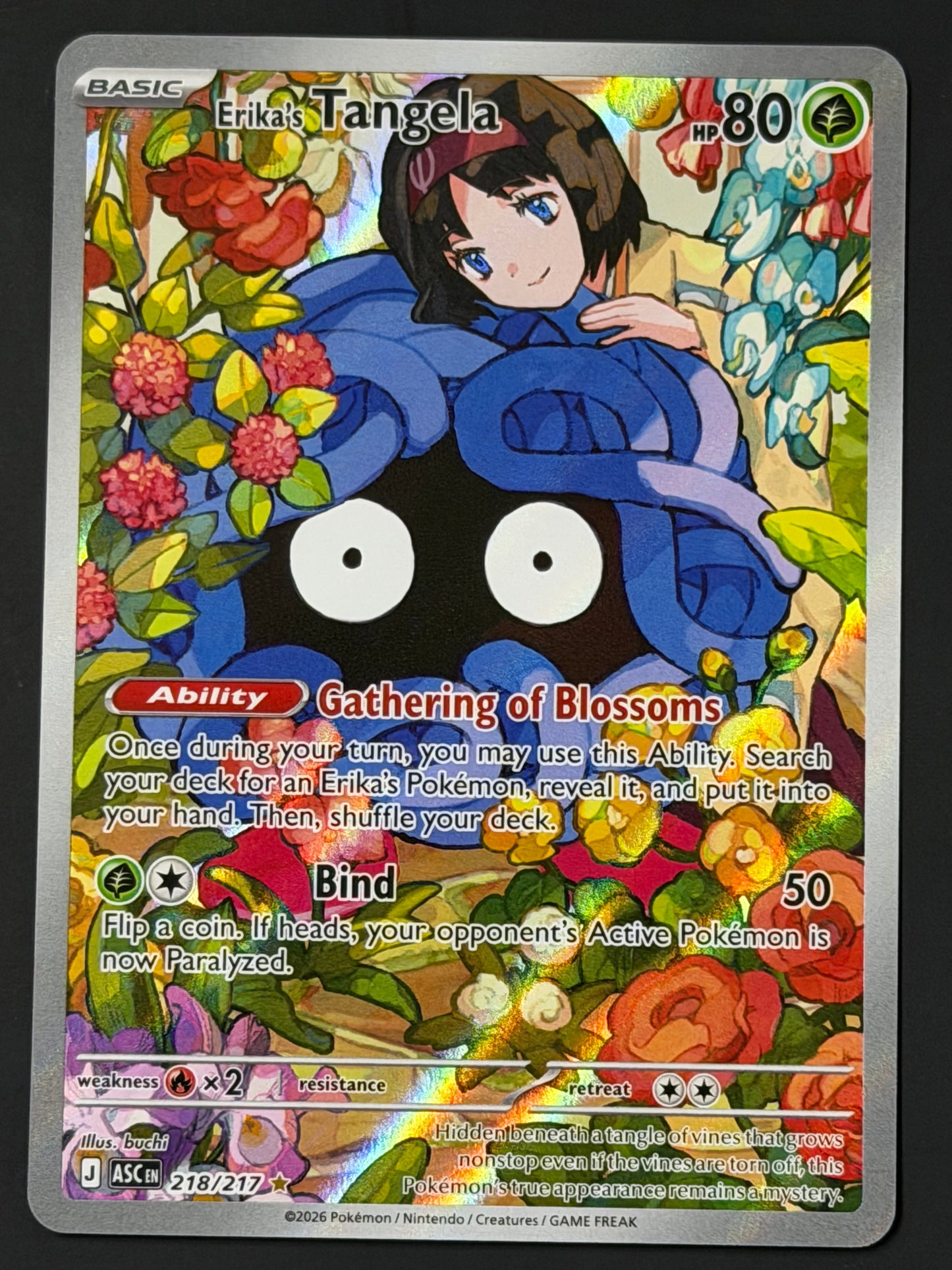 218/217 Erika’s Tangela - Pokémon Ascended Heroes Illustration Rare