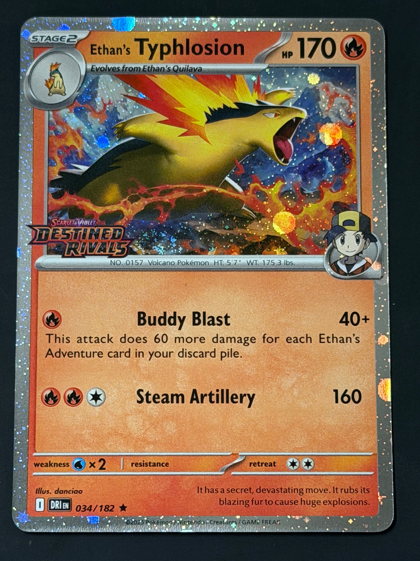 034/182 Ethan’s Typhlosion (STAMPED) - Destined Rivals Promo