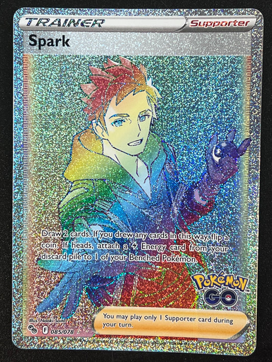 Spark - 085/078 Pokémon Go Ultra Rainbow Rare Holo Trainer