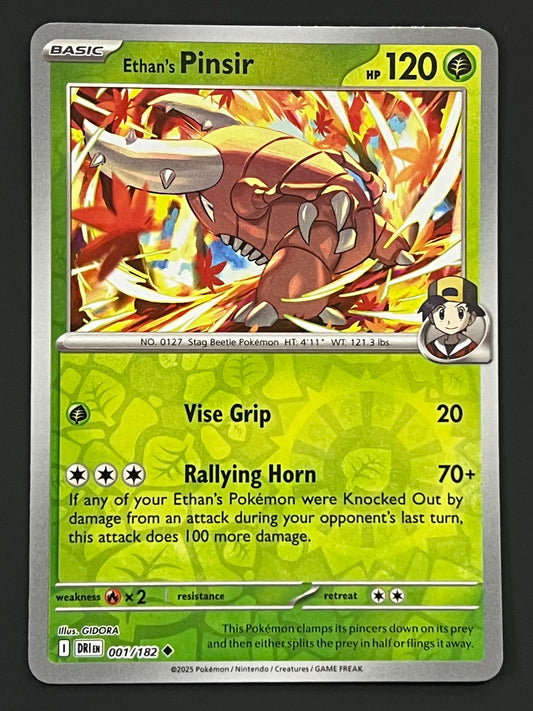 001/182 Ethan’s Pinsir - Pokémon Destined Rivals Uncommon Reverse