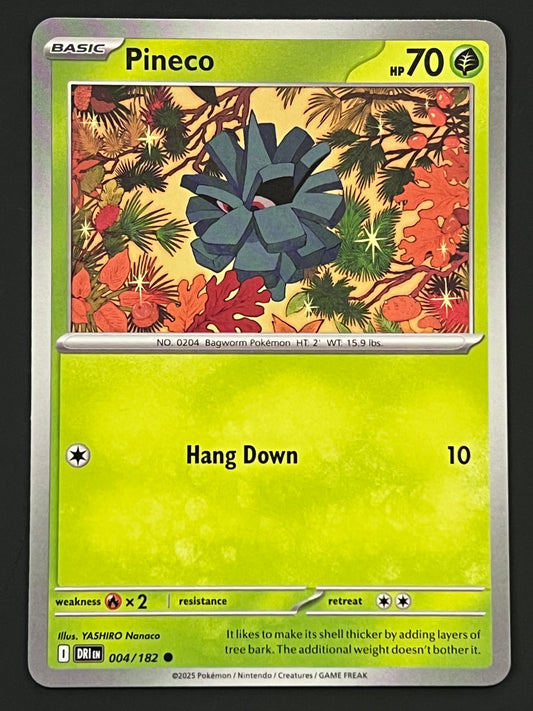 004/182 Pineco - Pokémon Destined Rivals Common