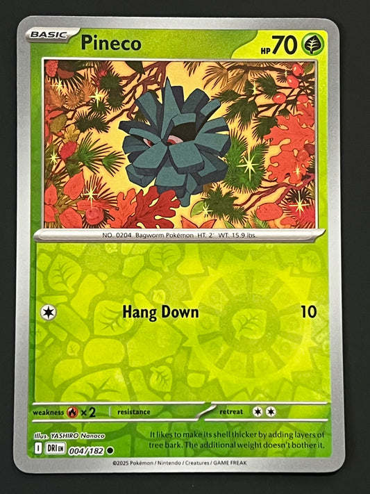 004/182 Pineco - Pokémon Destined Rivals Common Reverse