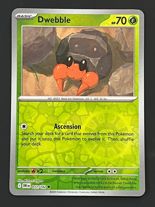 011/182 Dwebble - Pokémon Destined Rivals Common Reverse