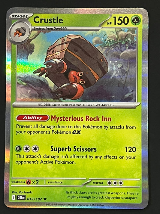 012/182 Crustle - Pokémon Destined Rivals Rare Holo