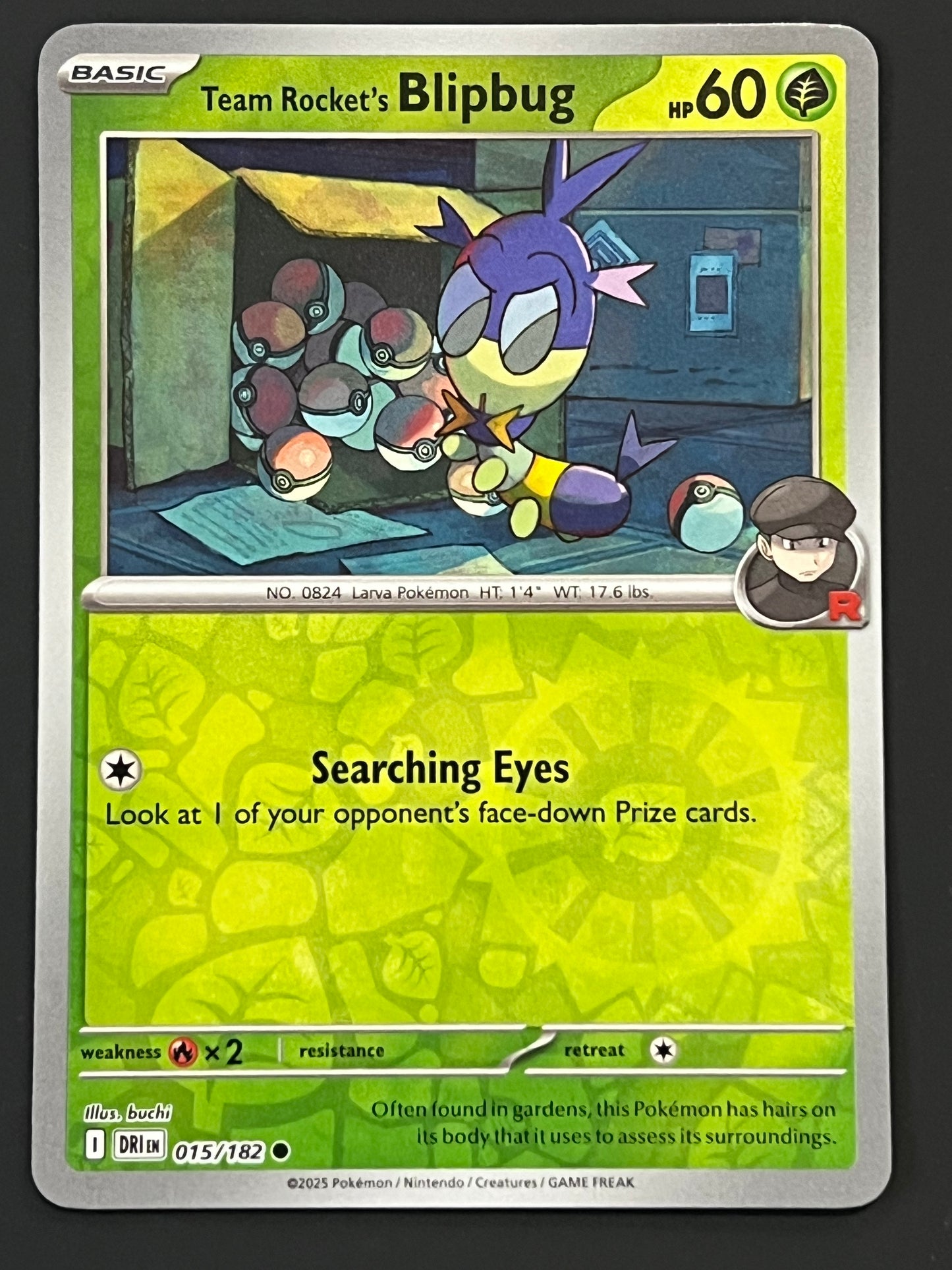 015/182 Team Rocket’s Blipbug - Pokémon Destined Rivals Common Reverse