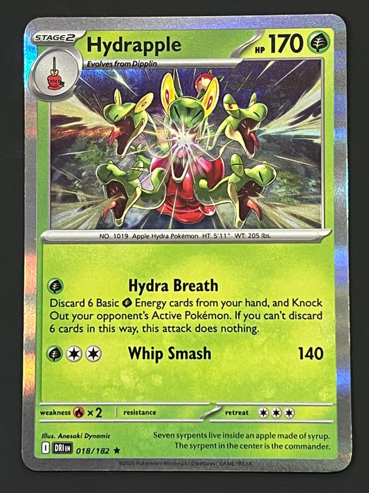 018/182 Hydrapple - Pokémon Destined Rivals Rare Holo