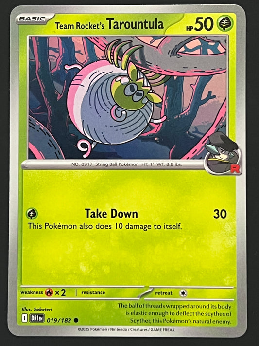 019/182 Team Rocket’s Tarountula - Pokémon Destined Rivals Common