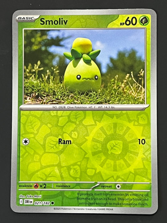 021/182 Smoliv - Pokémon Destined Rivals Common Reverse