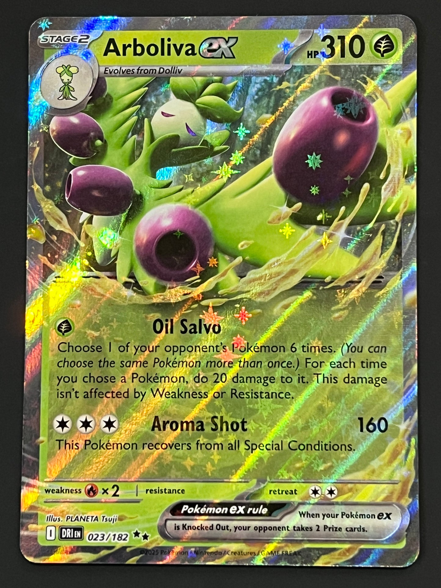 023/182 Arboliva Ex - Pokémon Destined Rivals Double Rare