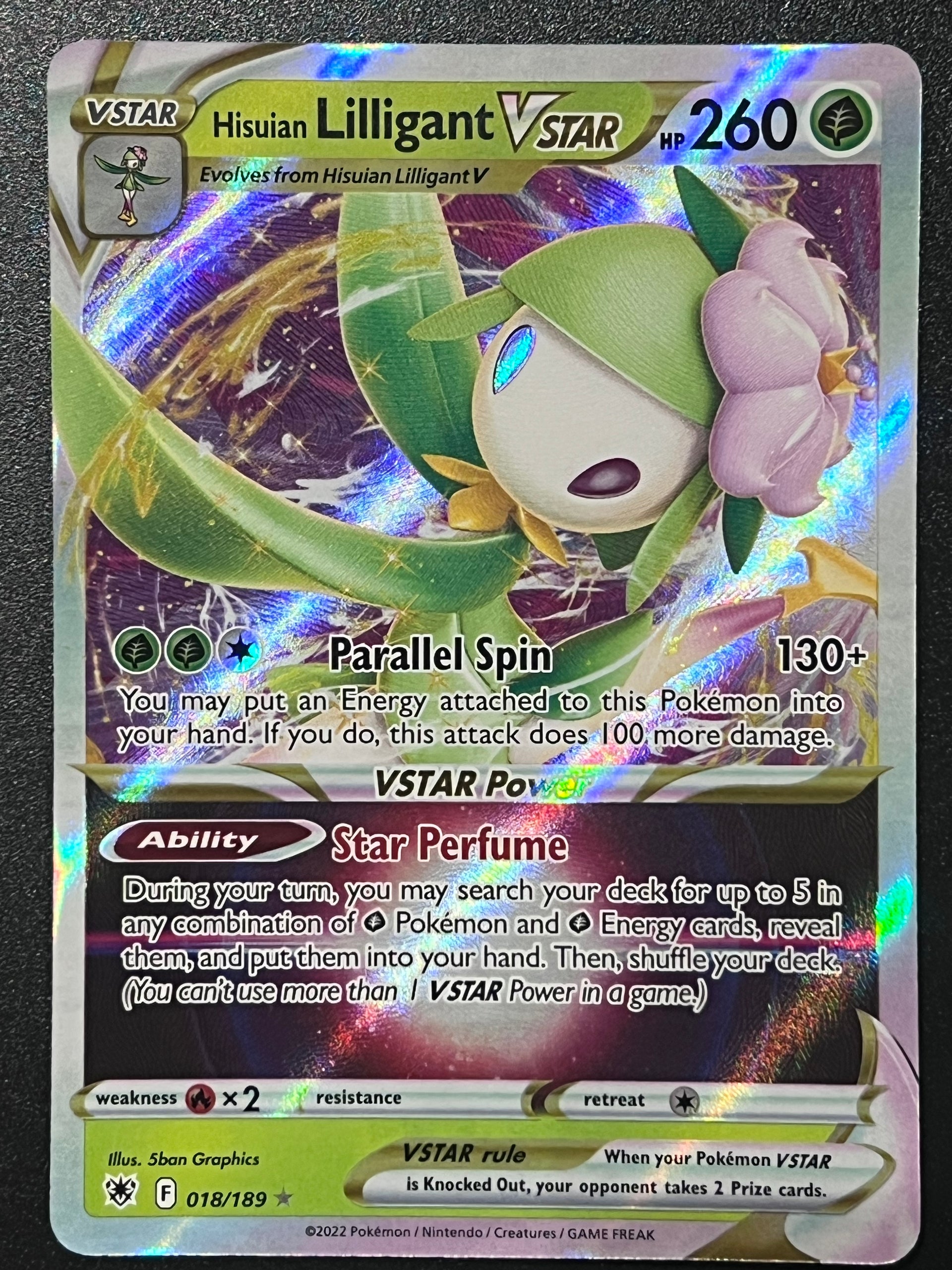 lilligant vstar pokemon card value Hisuian Lilligant VStar