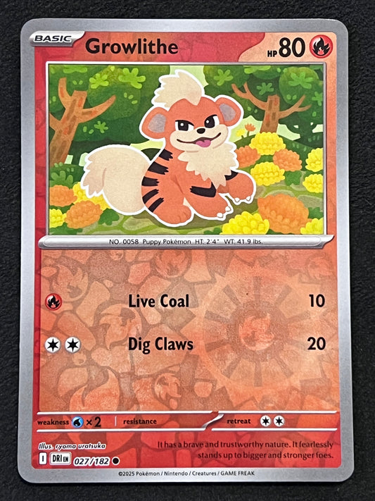027/182 Growlithe - Pokémon Destined Rivals Common Reverse