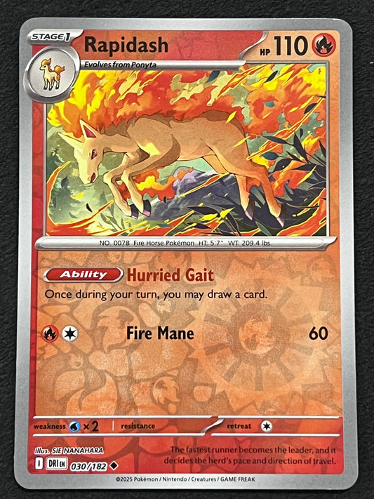 030/182 Rapidash - Pokémon Destined Rivals Uncommon Reverse