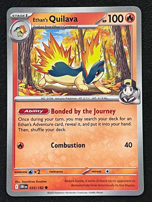 033/182 Ethan’s Quilava - Pokémon Destined Rivals Uncommon