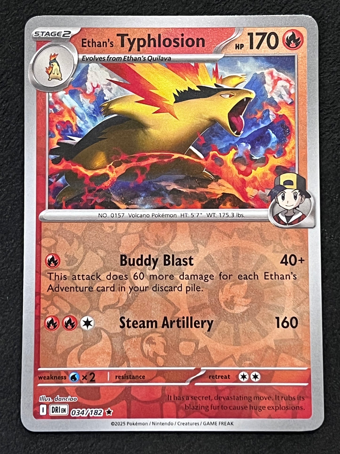 034/182 Ethan’s Typhlosion - Pokémon Destined Rivals Rare Reverse