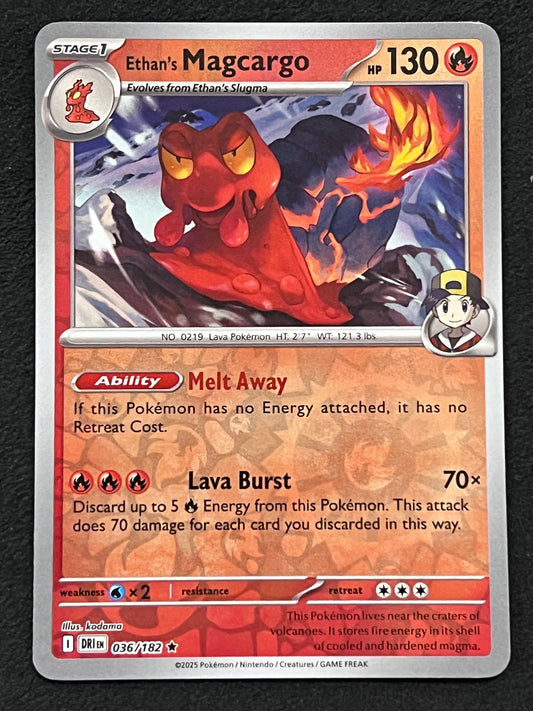 036/182 Ethan’s Magcargo - Pokémon Destined Rivals Rare Reverse