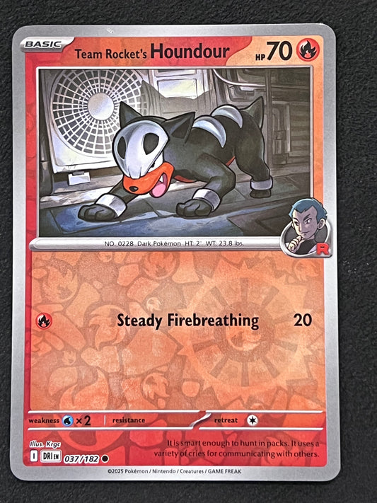 037/182 Team Rocket’s Houndour - Pokémon Destined Rivals Common Reverse