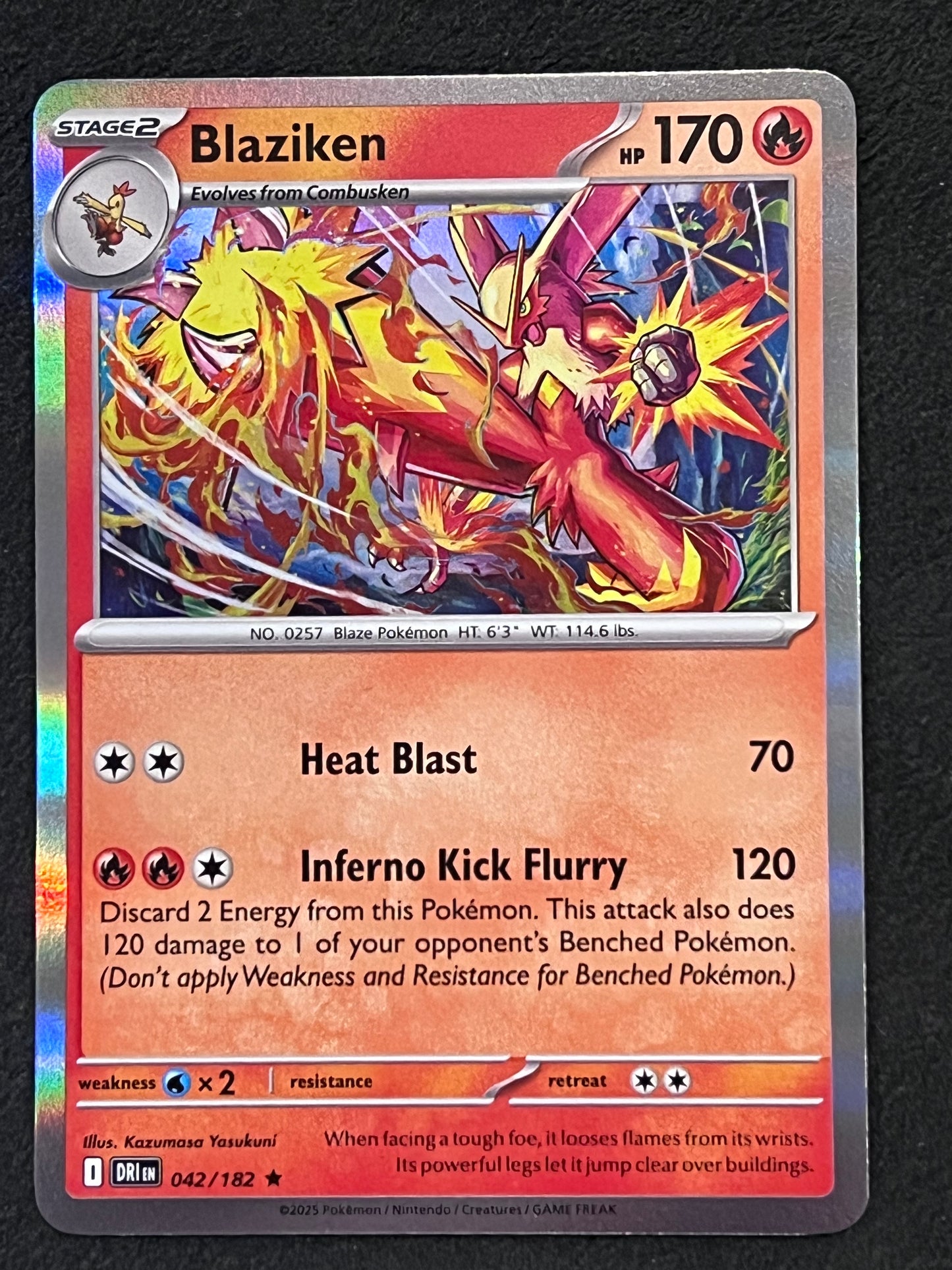 042/182 Blaziken - Pokémon Destined Rivals Rare Holo