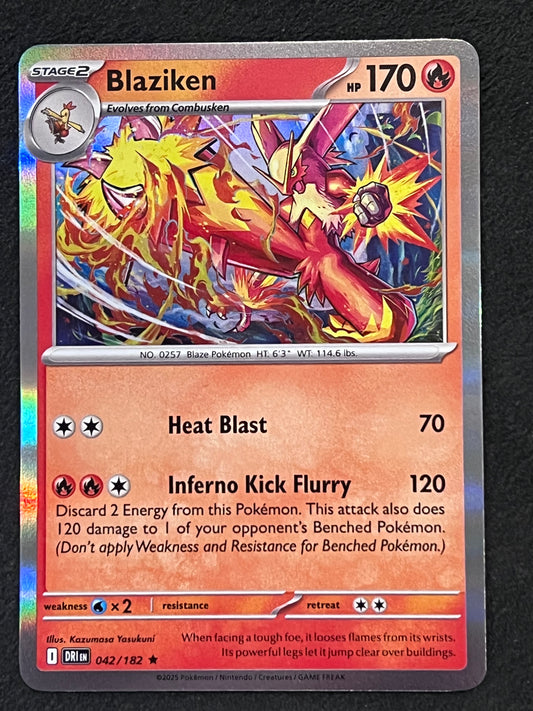 042/182 Blaziken - Pokémon Destined Rivals Rare Holo