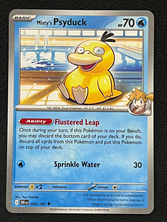 045/182 Misty’s Psyduck - Pokémon Destined Rivals Uncommon